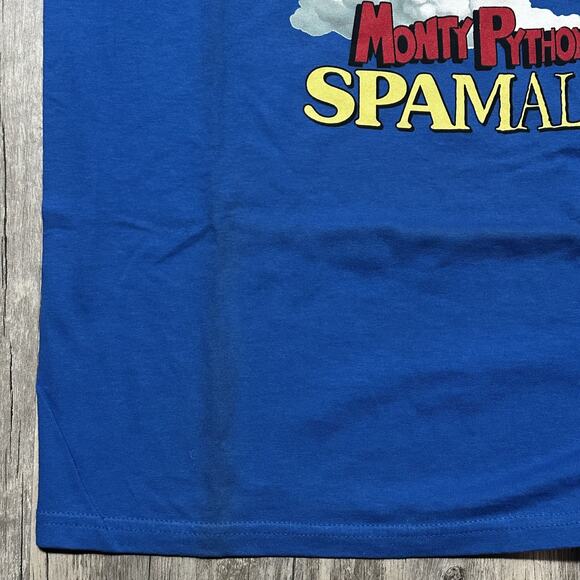 Spamalot Monty Python Mens Large Blue Broadway Musical Comedy Graphic Tee - Picture 4 of 7